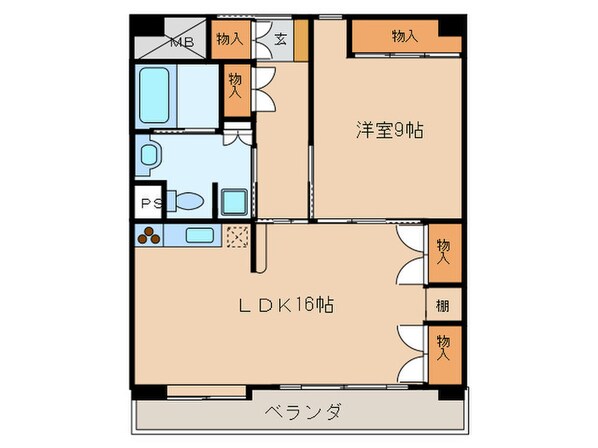 サンリット一番館の物件間取画像